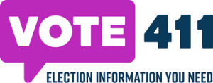 Vote411 Logo and Tag - Election Information You Need